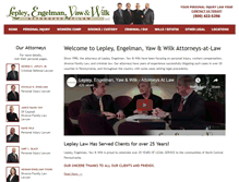 Tablet Screenshot of lepleylaw.com